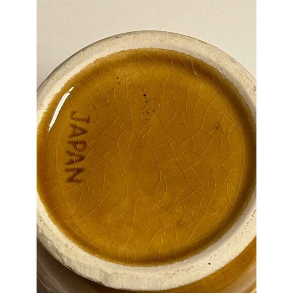 Vintage Brick Design Textured Yellow Brown Ceramic Coffee Tea Cocoa Mug - Picture 5 of 6